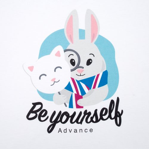 Футболка унисекс с длинным рукавом Pioneer LSL, белая