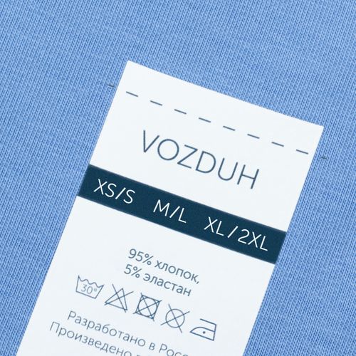 Футболка оверсайз Vozduh 2.0, синяя