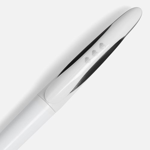 Ручка шариковая Nave, белая с черным