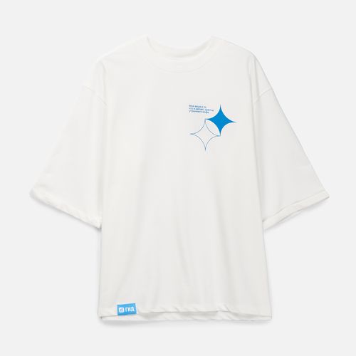 Футболка оверсайз унисекс Kosmos 2.0, кремовая