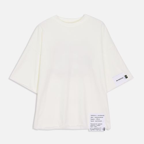 Футболка унисекс оверсайз T1, молочно-белая Футболка унисекс оверсайз T1, молочно-белая