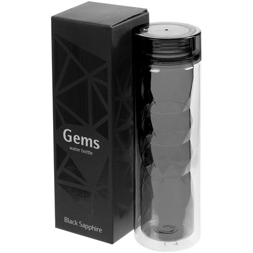 Бутылка для воды Gems Black Morion, черный морион Бутылка для воды Gems Black Morion, черный морион