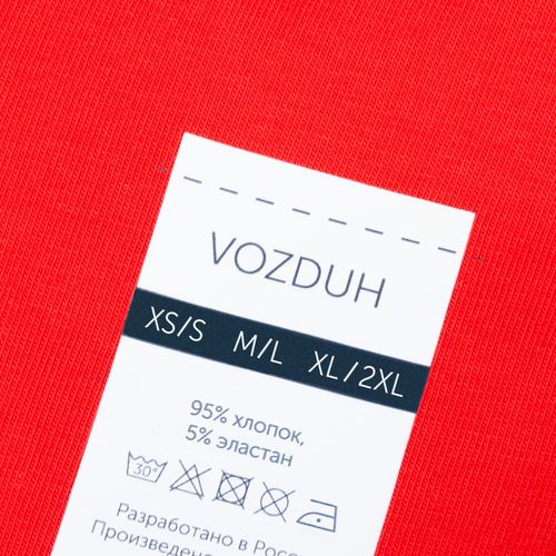 Футболка оверсайз Vozduh 2.0, красная