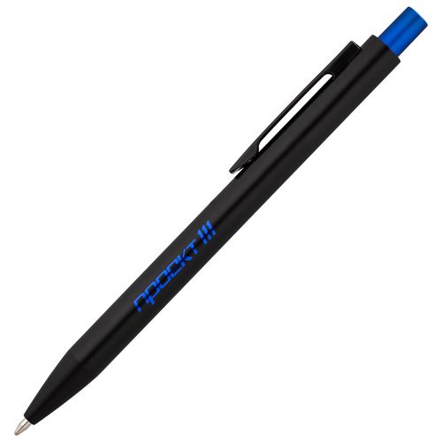Ручка шариковая Chromatic, черная с синим