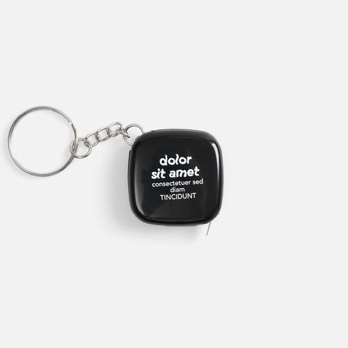 Брелок с рулеткой Metric, черный