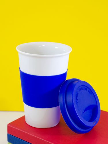 Стакан с крышкой FarFor, синий Стакан с крышкой FarFor, синий