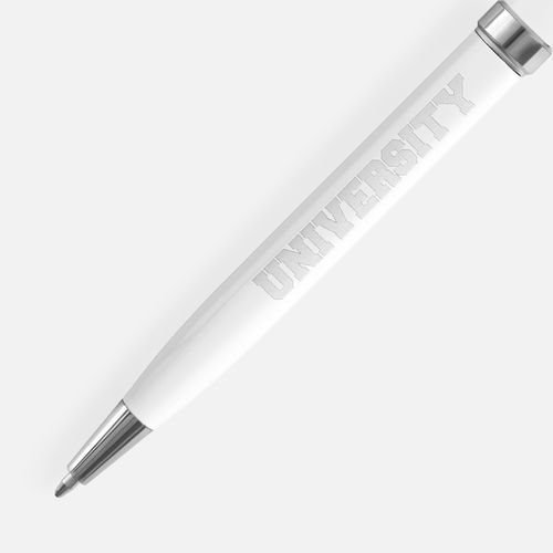 Ручка шариковая Finn Chrome, белая