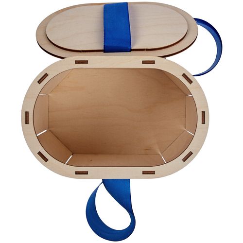 Коробка Drummer, овальная, с синей лентой Коробка Drummer, овальная, с синей лентой