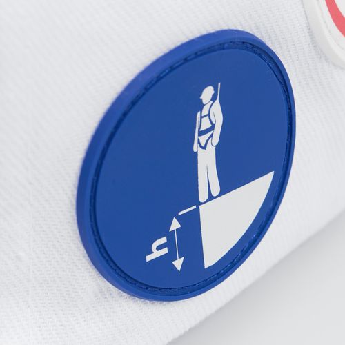 Лейбл ПВХ Dzeta Round, L, синий