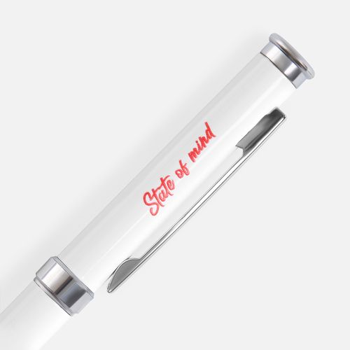 Ручка шариковая Finn Chrome, белая