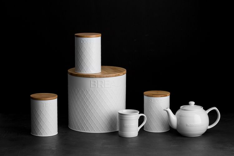 Емкость для хранения кофе Embossed, белая Емкость для хранения кофе Embossed, белая