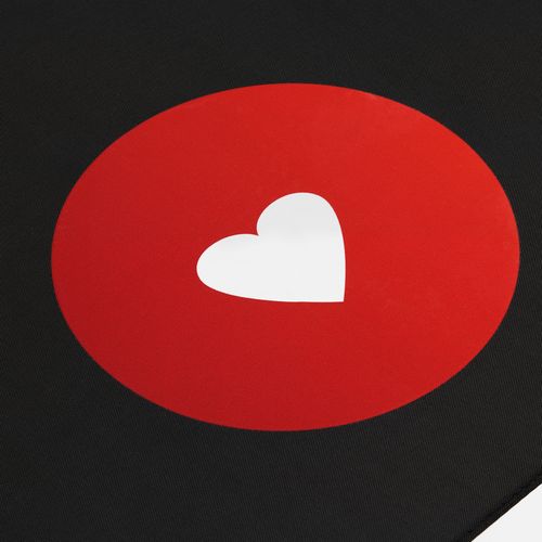 Зонт-трость Hidecolor с цветными спицами, черный с красным