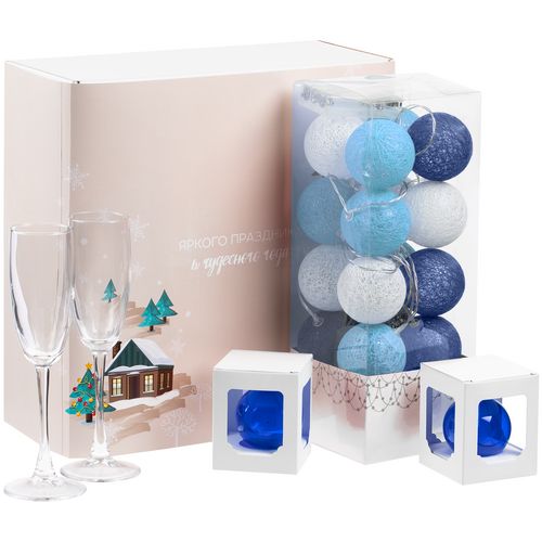 Набор Merry Moments для шампанского, синий Набор Merry Moments для шампанского, синий