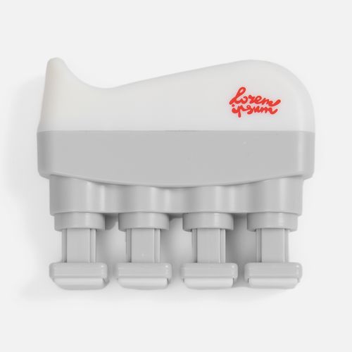 Эспандер кистевой FingerTap, серый с белым