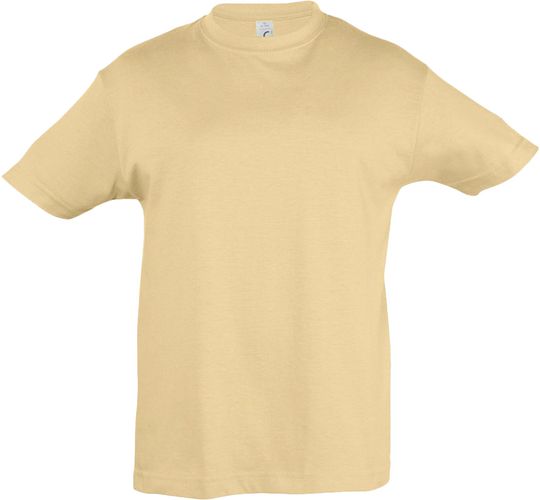 Футболка детская Regent Kids 150, бежевая Футболка детская Regent Kids 150, бежевая