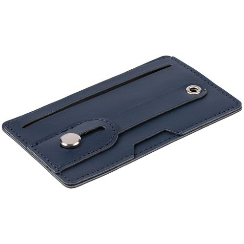 Чехол для карт на телефон Frank с RFID-защитой, синий Чехол для карт на телефон Frank с RFID-защитой, синий