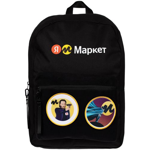 Рюкзак Patch Catcher с карманом из липучки, черный