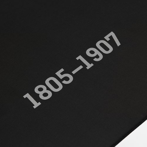 Зонт-трость Hidecolor с цветными спицами, черный с красным