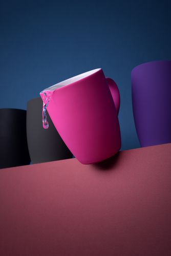 Кружка Good Morning c покрытием софт-тач, фиолетовая Кружка Good Morning c покрытием софт-тач, фиолетовая