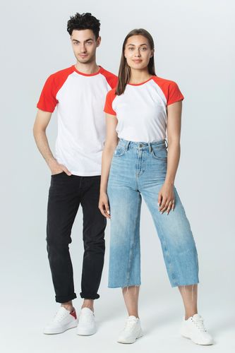 Футболка женская T-bolka Bicolor Lady, белая Футболка женская T-bolka Bicolor Lady, белая