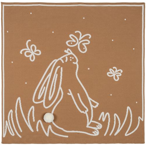 Детский плед Tender. Rabbit, песочный с белым Детский плед Tender. Rabbit, песочный с белым