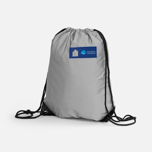 Лейбл из ПВХ с вырубкой «Дом», синий