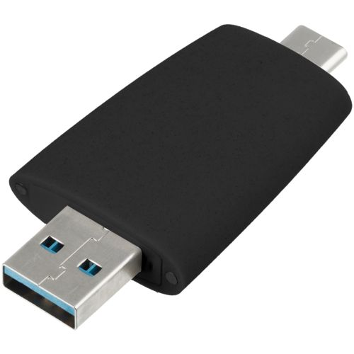 Флешка Pebble Type-C, USB 3.0, черная, 32 Гб Флешка Pebble Type-C, USB 3.0, черная, 32 Гб