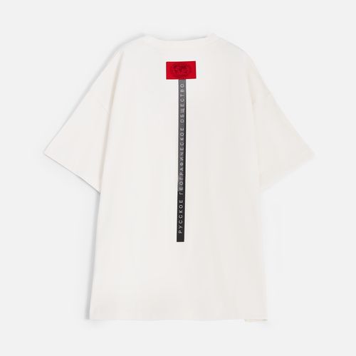 Футболка оверсайз унисекс Sinkopa, молочно-белая