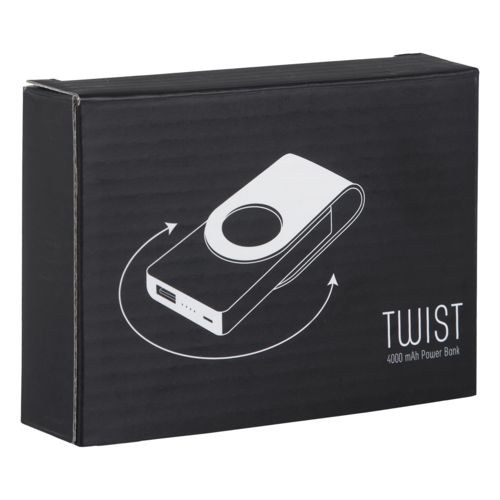 Внешний аккумулятор Twist 4000 mAh, синий Внешний аккумулятор Twist 4000 mAh, синий
