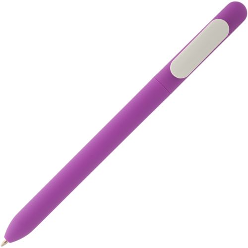 Ручка шариковая Slider Soft Touch, фиолетовая с белым Ручка шариковая Slider Soft Touch, фиолетовая с белым