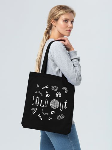 Холщовая сумка Sold Out, черная Холщовая сумка Sold Out, черная