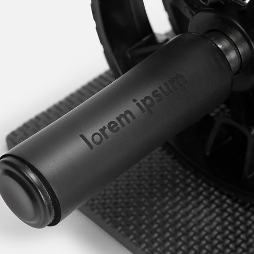 Ролик для пресса с ковриком Presswork, черный