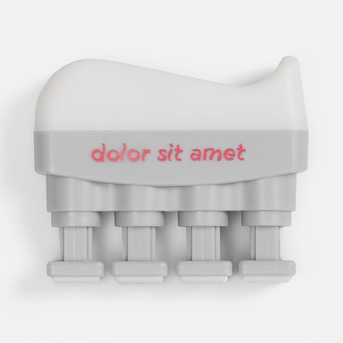 Эспандер кистевой FingerTap, серый с белым