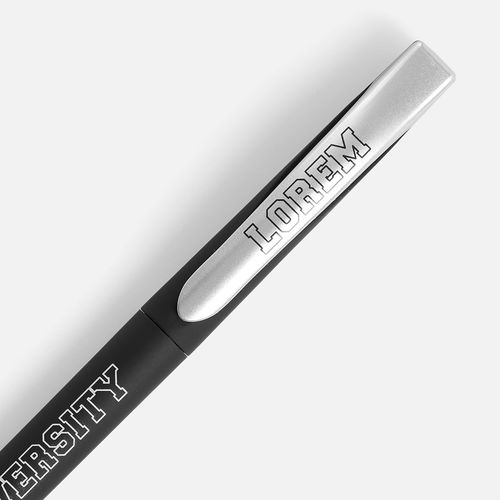 Ручка шариковая Pin Soft Touch, черная