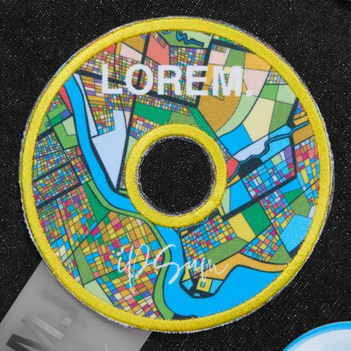 Шеврон из габардина Gabo M, белый