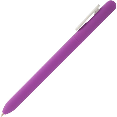 Ручка шариковая Slider Soft Touch, фиолетовая с белым Ручка шариковая Slider Soft Touch, фиолетовая с белым