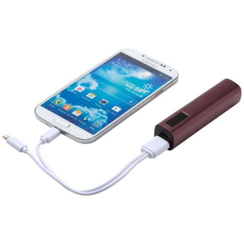 Внешний аккумулятор Easy Metal 2200 мАч, коричневый Внешний аккумулятор Easy Metal 2200 мАч, коричневый