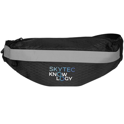 Поясная сумка tagBag со светоотражающим элементом, черная