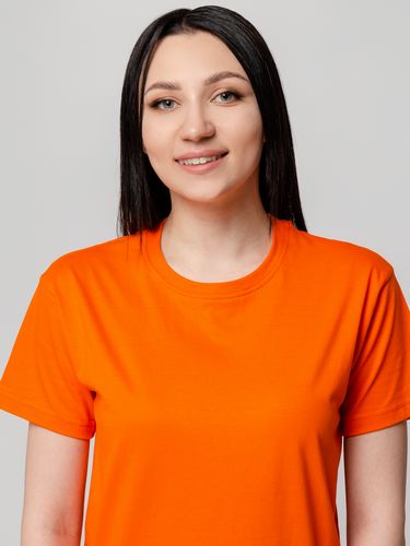 Футболка унисекс T-Bolka 160, оранжевая Футболка унисекс T-Bolka 160, оранжевая