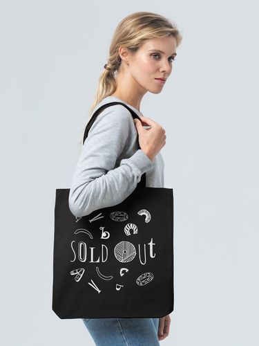 Холщовая сумка Sold Out, черная Холщовая сумка Sold Out, черная