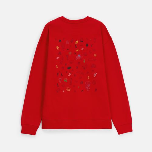 Свитшот унисекс Columbia, красный