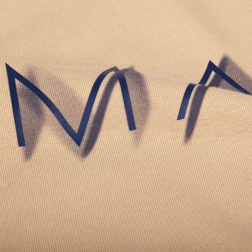 Футболка оверсайз унисекс Vozduh, бежевая