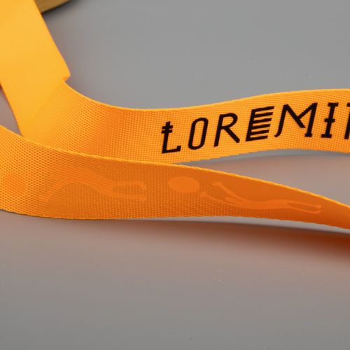 Стропа текстильная Fune 25 M, оранжевый неон, 90 см