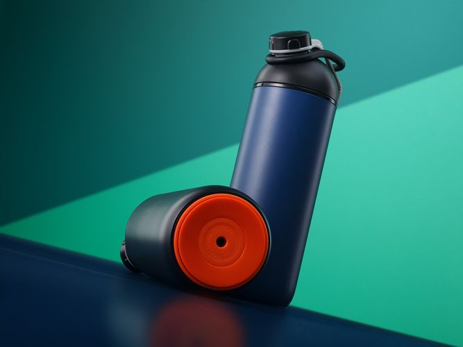 Бутылка для воды fixFlask, черная Бутылка для воды fixFlask, черная