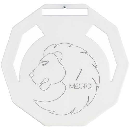 Медаль Steel Deca, белая