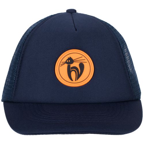 Лейбл из ПВХ Dzeta Round, L оранжевый неон