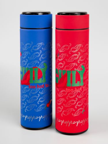 Смарт-бутылка с заменяемой батарейкой Long Therm Soft Touch, красная Смарт-бутылка с заменяемой батарейкой Long Therm Soft Touch, красная