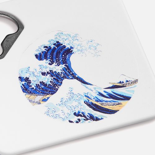 Костер с открывашкой для бутылок Bartender, ver.2, белый