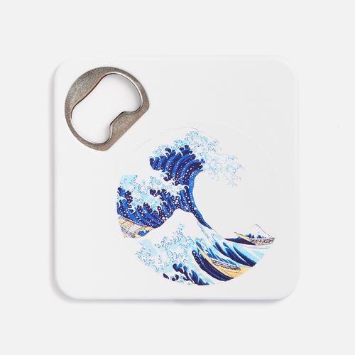 Костер с открывашкой для бутылок Bartender, ver.2, белый