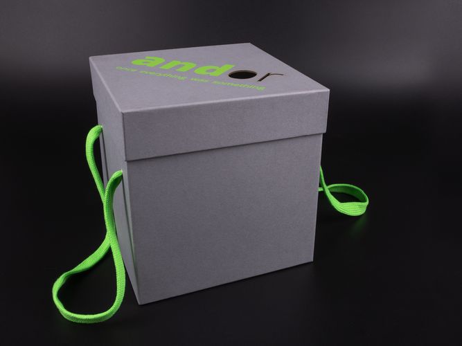Коробка Cube, M, серая Коробка Cube, M, серая